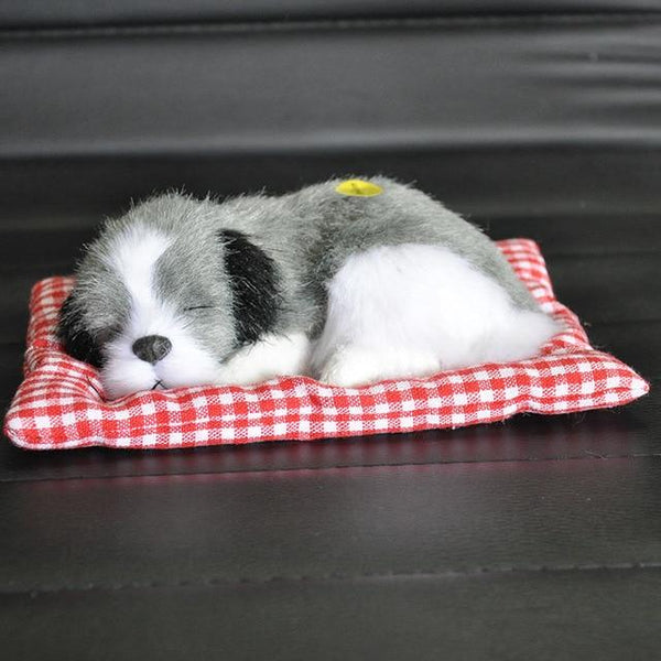 Lovely Baby Animal Doll Plush Sleeping Dogs Stuffed Toys with Sound Kids Kawaii Christmas Birthday New Year Gift For Children