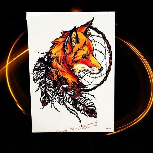 Africa Serengeti Lion Temporary Tattoo Indian Tribal Mighty Lion Warrior Waterproof Flash Tattoo Sticker Black Tatoo Men Women