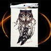 Africa Serengeti Lion Temporary Tattoo Indian Tribal Mighty Lion Warrior Waterproof Flash Tattoo Sticker Black Tatoo Men Women