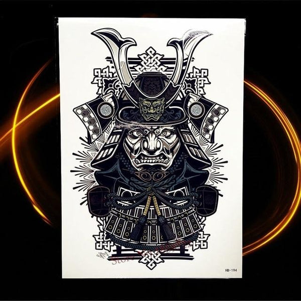 Africa Serengeti Lion Temporary Tattoo Indian Tribal Mighty Lion Warrior Waterproof Flash Tattoo Sticker Black Tatoo Men Women