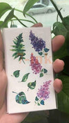 25 design Waterproof Temporary Tattoo sticker cute sexy lavender flowers Leaves tatoo Water Transfer fake tattoo for kid Adult