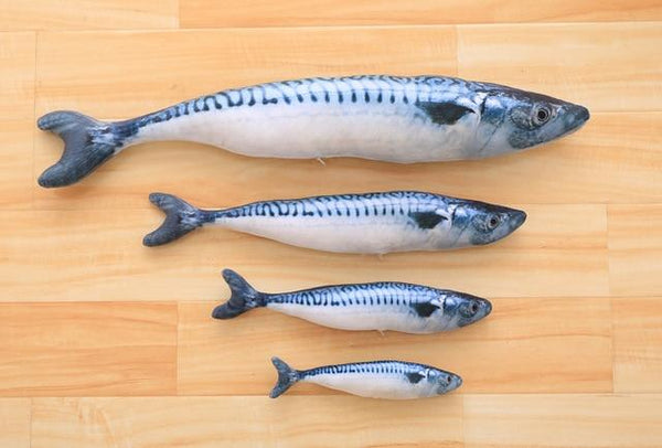 Plush Catnip Fish Toy for Cat Pet Chew Mint Fish Toys Pillow Cat Scratch Board Scratching Post 3 Size