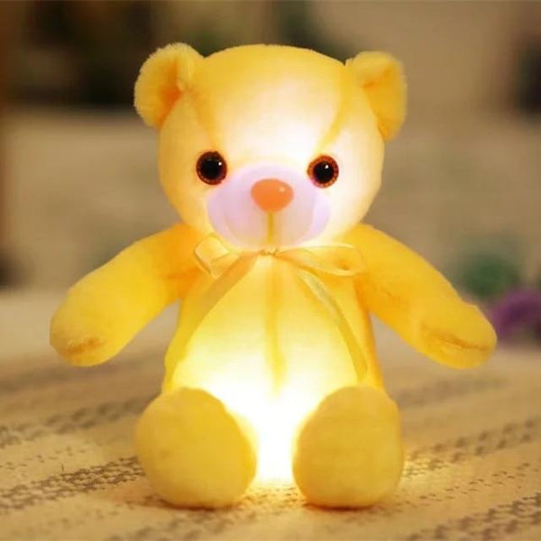 32/50cm Big Colorful Glowing Teddy Bear Luminous Plush Toys Kawaii Light Up Led Teddy Bear Stuffed Toys Doll Kids Christmas Gift