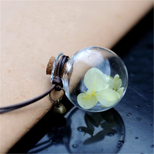 Car Pendant Glass Perfume Empty Hanging Bottle With Flower Auto Interior Decoration Perfume Container With Wood Cap Ornaments