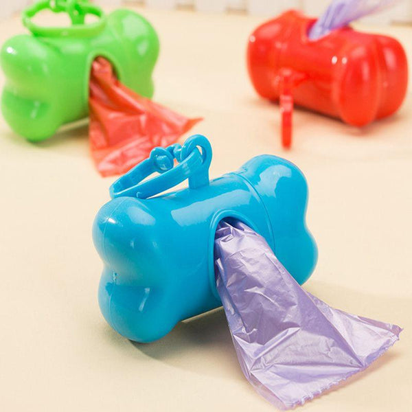 Pet Dog Waste Poop Bags Dispenser Bone Shape Pet Waste Bag Holder For Small Dog Dispenser Poop Bags Holder Accessories Large