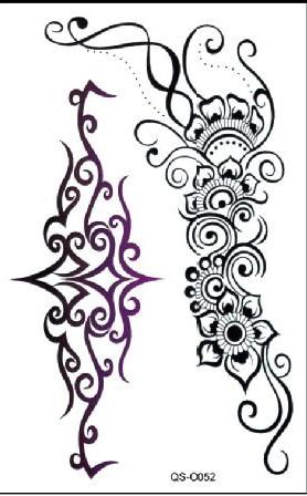 Temporary tattoos 3D black Robot mechanical arm fake transfer tattoo stickers hot sexy cool men spray waterproof designs C058