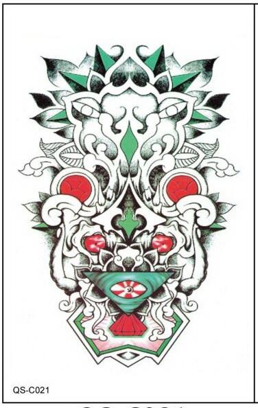 Temporary tattoos 3D black Robot mechanical arm fake transfer tattoo stickers hot sexy cool men spray waterproof designs C058