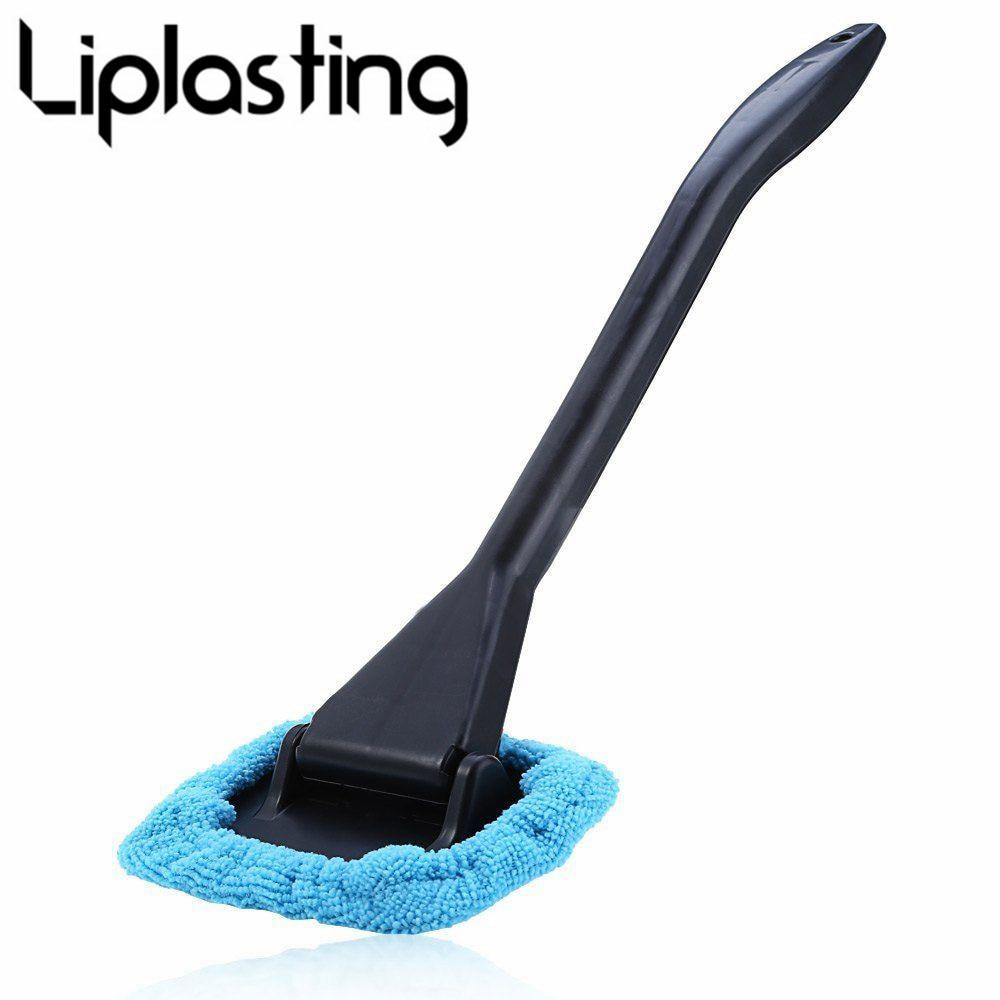 Liplasting Car-Styling  1PC Light Blue Car Window Brush Glass Cleaner Wiper Scraper Brush Cleaning Tool