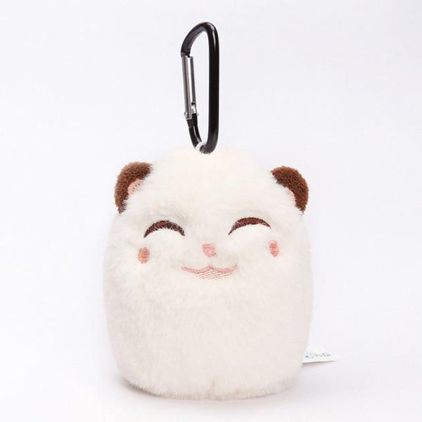 MICROPLUSH 12cm Grouchy Kitten Cat Plush Clip Keychain Mini Charm Bag Pendants Angry Cat Soft Stuffed Animal Toys Plushie Throw