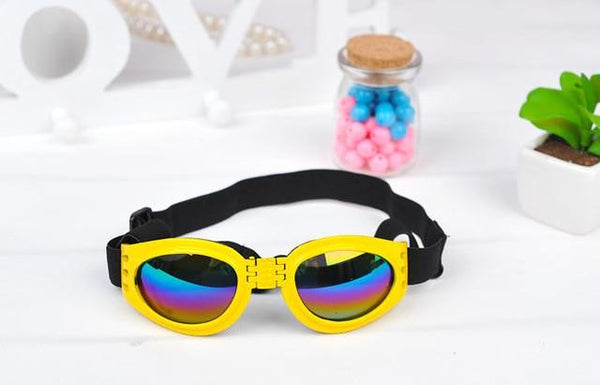 Fashion Dog Sunglasses Cool Pet Dog Accessories Adjustable Glasses For French Bulldogs Medium Big Dog Waterproof Goggles 20S2