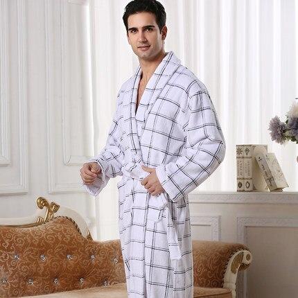 AZO Free terry cotton toweling night gown,men sleepwear men bathrobe hot sale