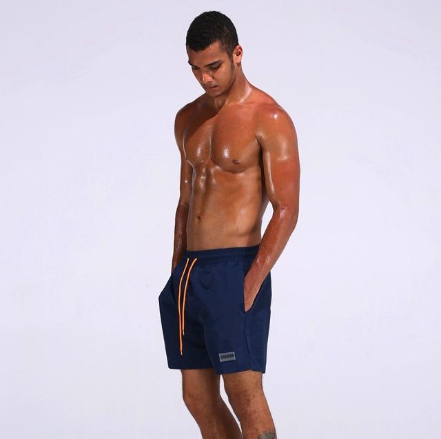 Summer beach swimsuit men's quick-drying swimwear men comfortable breathable swimwear beach shorts sexy solid male swimsuit