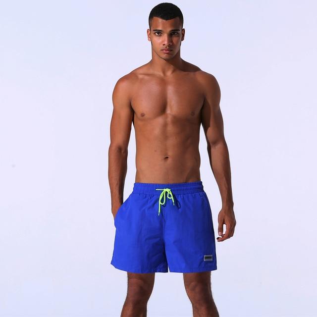 Summer beach swimsuit men's quick-drying swimwear men comfortable breathable swimwear beach shorts sexy solid male swimsuit