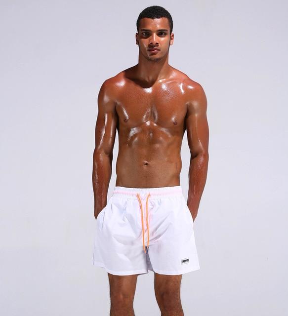 Summer beach swimsuit men's quick-drying swimwear men comfortable breathable swimwear beach shorts sexy solid male swimsuit