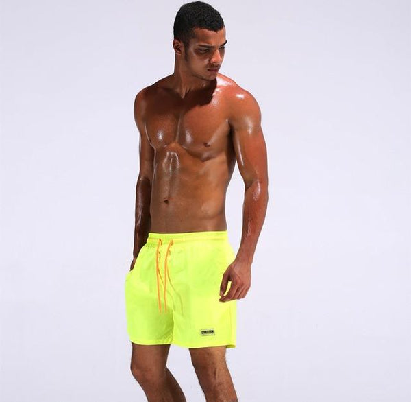 Summer beach swimsuit men's quick-drying swimwear men comfortable breathable swimwear beach shorts sexy solid male swimsuit