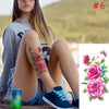 1PC New Fashion Removable Women Lady 3D Flowers Waterproof Temporary Tattoo Stickers Beauty Body Art Easy Wear And Easy Clean