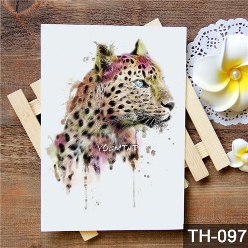 Waterproof Temporary Tattoo Sticker wolf tiger pattern tattoo Water Transfer body art fake tattoo for women men