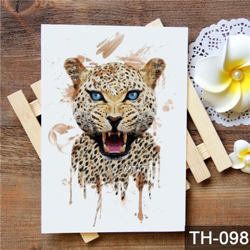 Waterproof Temporary Tattoo Sticker wolf tiger pattern tattoo Water Transfer body art fake tattoo for women men