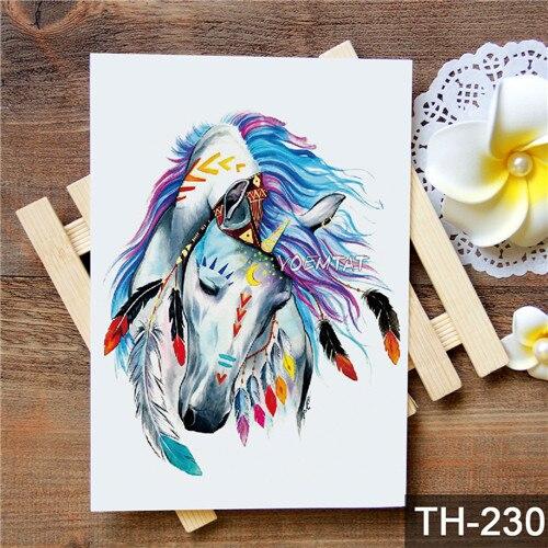 Waterproof Temporary Tattoo Sticker wolf tiger pattern tattoo Water Transfer body art fake tattoo for women men