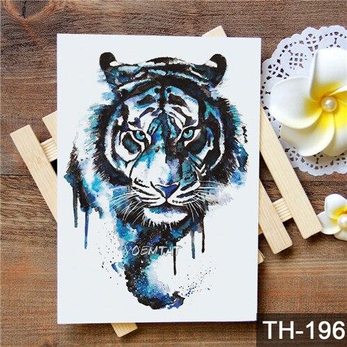 Waterproof Temporary Tattoo Sticker wolf tiger pattern tattoo Water Transfer body art fake tattoo for women men