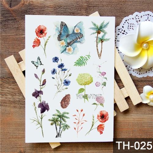 Waterproof Temporary Tattoo Sticker Watercolor Cute little animal pattern tattoo Water Transfer body art fake tattoo