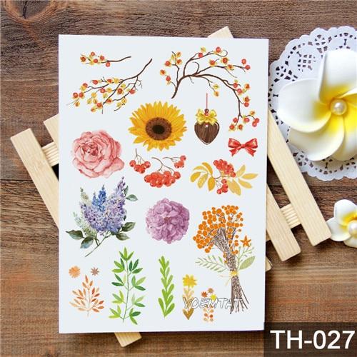 Waterproof Temporary Tattoo Sticker Watercolor Cute little animal pattern tattoo Water Transfer body art fake tattoo