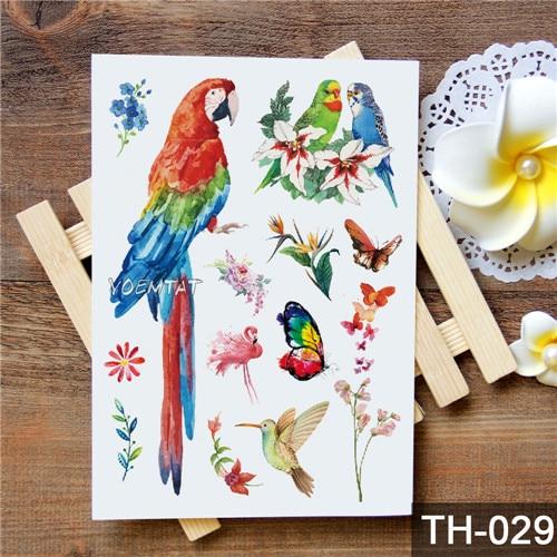 Waterproof Temporary Tattoo Sticker Watercolor Cute little animal pattern tattoo Water Transfer body art fake tattoo