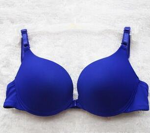 new fashion sexy simple push up bra front button candy color A B cup women underwear brassiere