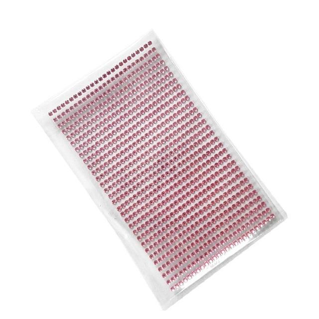 Acrylic Tattoo 750 Pcs/set 3mm Diy Decal Art Crystal Diamond Bling Rhinestone Self Adhesive Stickers for  Phone Case Decoration