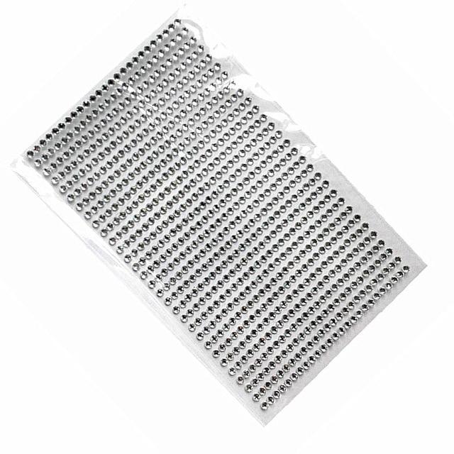 Acrylic Tattoo 750 Pcs/set 3mm Diy Decal Art Crystal Diamond Bling Rhinestone Self Adhesive Stickers for  Phone Case Decoration