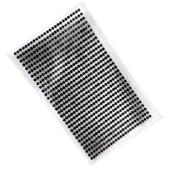 Acrylic Tattoo 750 Pcs/set 3mm Diy Decal Art Crystal Diamond Bling Rhinestone Self Adhesive Stickers for  Phone Case Decoration