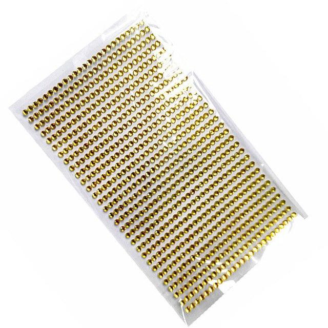 Acrylic Tattoo 750 Pcs/set 3mm Diy Decal Art Crystal Diamond Bling Rhinestone Self Adhesive Stickers for  Phone Case Decoration