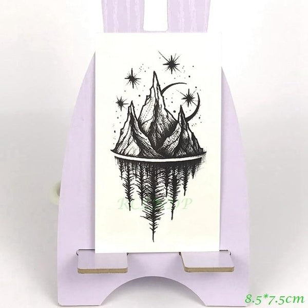 Waterproof Temporary Tattoo fox wolf wolves whale owl geometric animal tatto flash tatoo fake tattoos for girl women man kid 7