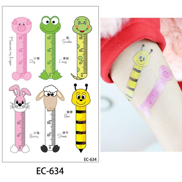 glaryyears 20 Designs 1 Sheet Children Animal Tattoo EC Temporary Cute Cartoon Fox Raccoon Image Tattoo Sticker for Body Art New
