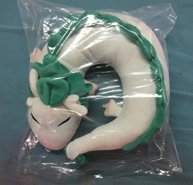 Fashion Cartoon Dragon Anime Miyazaki Hayao Spirited Away Haku Cute U Shape Doll Plush Toys Pillow dolls gift for Children&Kids
