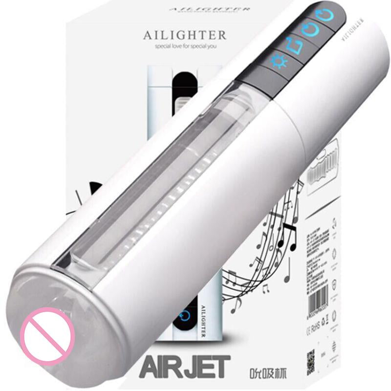 Intelligent Air Sucking Male Masturbator Inductive Girl Voice Sex Machine Heating Vibrating Artificial Vagina Sex Toys for Men