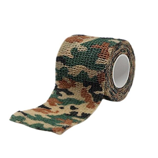 Pet Multi-functional Self-adhesive Elastic Bandage Non-Woven Fabrics Pets Breathable Tearing Camouflage Bandages for Dogs Cats