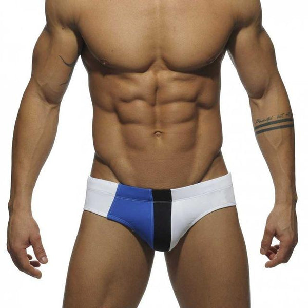 Hot! 2018 New Swimwear Men low Waist Sexy Mens Swim Briefs Patchwork Men's swimming trunks Beach Shorts Swimsuit Men Gay