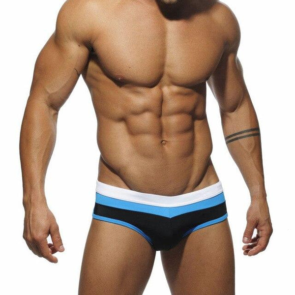 Hot! 2018 New Swimwear Men low Waist Sexy Mens Swim Briefs Patchwork Men's swimming trunks Beach Shorts Swimsuit Men Gay