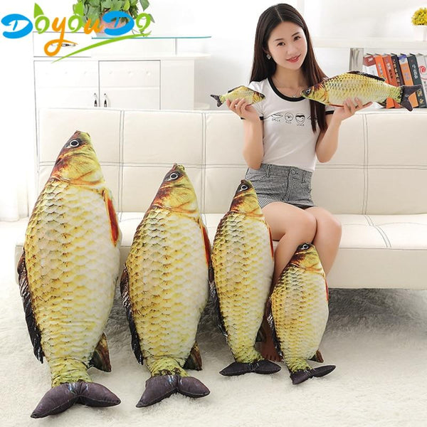1pc Fashion Simulation Carp Stuffed Fish Plush Toys Pillow Kids Creative Sofa Bed Pillow Appease Baby Kids Toy Christmas Gift