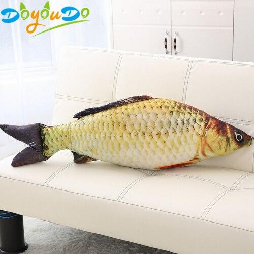 1pc Fashion Simulation Carp Stuffed Fish Plush Toys Pillow Kids Creative Sofa Bed Pillow Appease Baby Kids Toy Christmas Gift