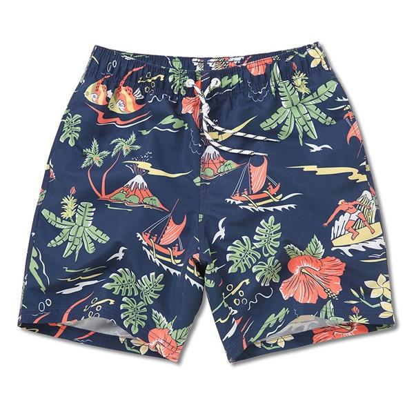 Board shorts men swimming trunks sexy print flowers mens swimwear beach surfing gym running short  joggers bermudas masculina
