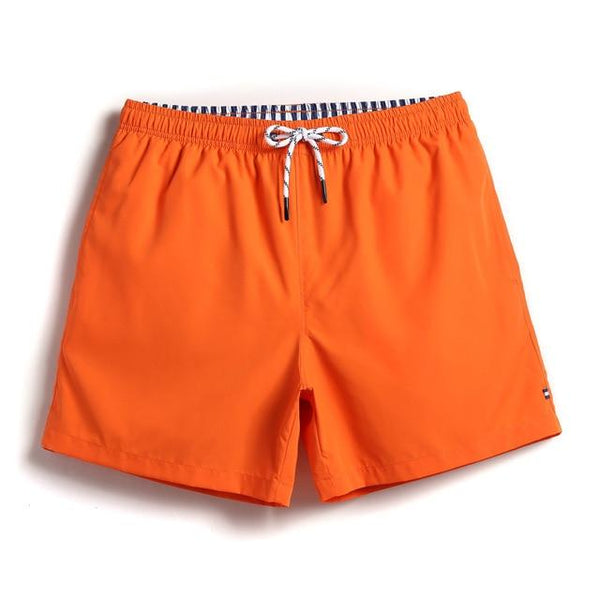 Mens swimwear sexy white board shorts beach surfing sweat mesh liner men swimsuits bathing suits plavky solid color navy blue
