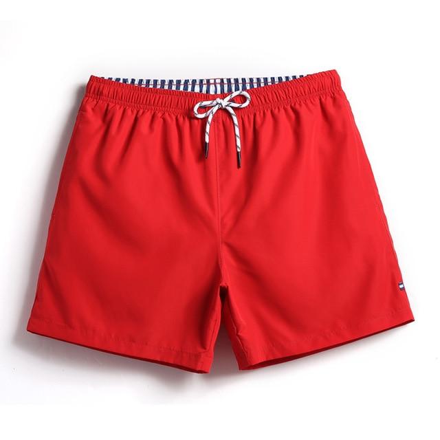 Mens swimwear sexy white board shorts beach surfing sweat mesh liner men swimsuits bathing suits plavky solid color navy blue