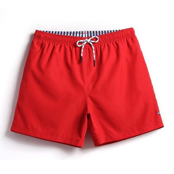 Mens swimwear sexy white board shorts beach surfing sweat mesh liner men swimsuits bathing suits plavky solid color navy blue