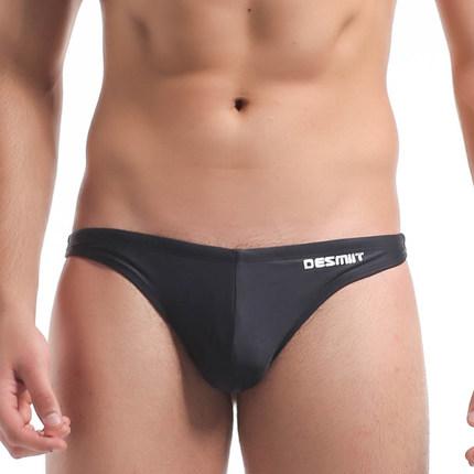 New sexy thongs swimwear men briefs T-shaped trunks Mens bathing suit Briefs Swimming Swim Drawstring Shorts Slim Swimsuit