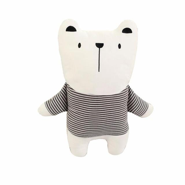 Nordic Style Rabbit Unicorn Bear Pillow Cushion Toys, Cotton Animal Plush Toys, Children's Toys, Baby Room Decoration