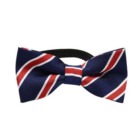 Classic Stripe Pet Dog Bow Tie Collar Adjustable Length Cat Puppy Dress Up Bowknot Necktie Gentle Man Style Puppy Tie Neck Line