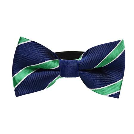 Classic Stripe Pet Dog Bow Tie Collar Adjustable Length Cat Puppy Dress Up Bowknot Necktie Gentle Man Style Puppy Tie Neck Line