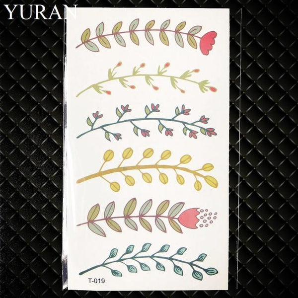 Watercolor Dream Catcher Temporary Tattoo Women Tribal Tattoo Sticker Black Dreamcatcher Fake Flash Tatoo Girl Body Arm Shoulder